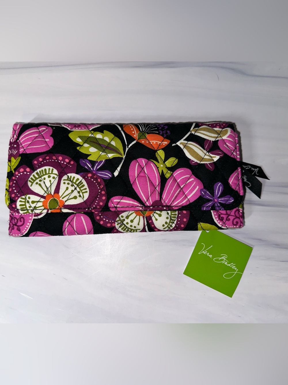 Vera Bradley Trifold Wallet Pirouette Pink NEW
